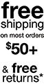 Free Shipping on orders of $50+